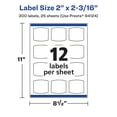 thumbnail image 6 of Avery 2" x 2-3/16" Waterproof Arched Square Labels, 300 Labels, 6 of 10