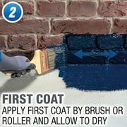 Drybase Liquid Damp Proof Membrane (1 Litre,Black) - Damp Proofing Paint for Walls and Floors