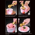 thumbnail image 5 of Ice Cream Scoop with Trigger,Metal Cookie Scoops with Non-Slip Effortless Handle,Stick Proof Stainless Steel Ice Cream Ball Spoon for Fruit Pepper[Gold], 5 of 9