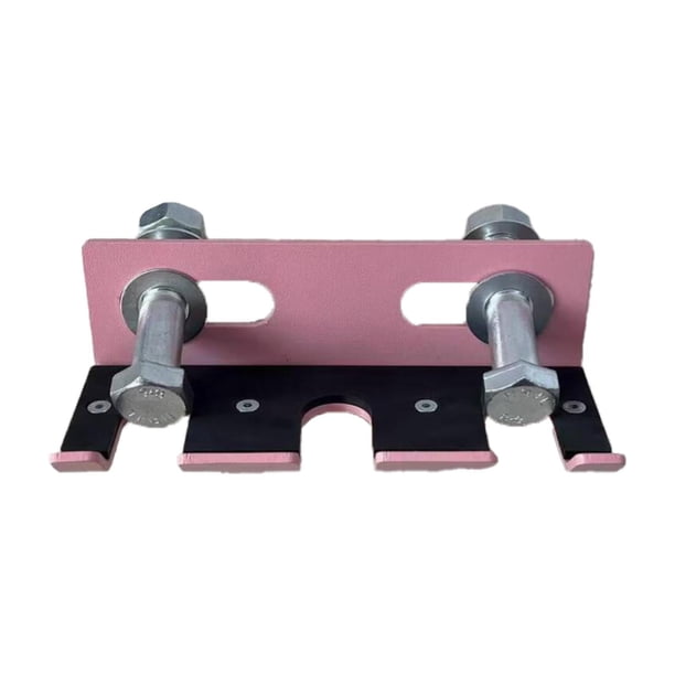 Soporte para barra de sentadillas, soporte para barra de gimnasio, accesorio comercial para gimnasio en casa, orificio de 26 mm para press de banca, Rosa