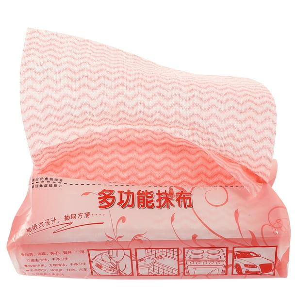 EeaseMX 80 paños de cocina desechables ecológicos, antiadherentes, para limpiar aceite (rosa)