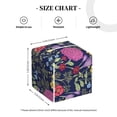thumbnail image 4 of Lsque Floral Printed Tissue Box Cover Holder, Facial Paper Organizer Dispenser,Square with Bottom Belt, PVC Leather Decorative Organizer, 4 of 8