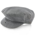 thumbnail image 5 of Walrus Hats Clubhouse Black & White  Plaid Linen Ivy Cap - Lightweight Men's Golf Flat Cap, Breathable Plaid Drivers Hat with Snap Brim, 5 of 6