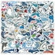thumbnail image 1 of Calcomanía de vinilo con dibujos animados de tiburones y animales del océano, 100 unidades, 1 of 2