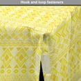 thumbnail image 4 of Tribal Dog Crate Cover, Ornaments in Summer Toned Monochromatic Style Traditional Art, Easy to Use Pet Kennel Cover Small Dogs Puppies Kittens, 7 Sizes, Pale Yellow Mustard, by Ambesonne, 4 of 6