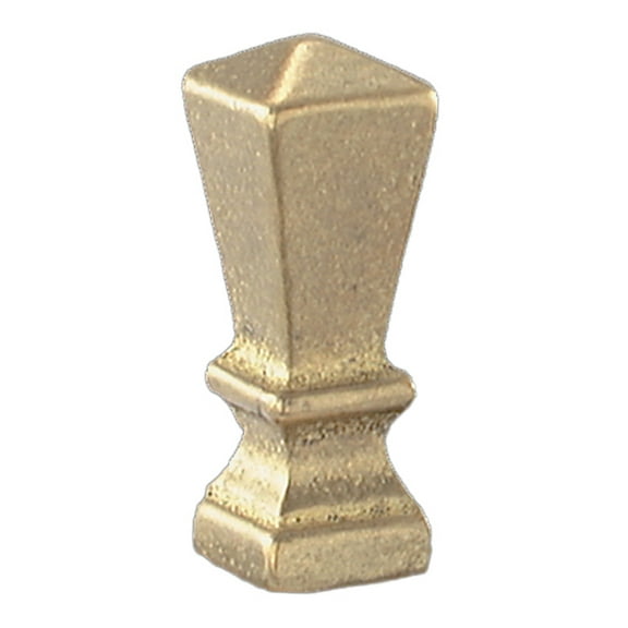 B&P Lamp® 1 3/4 Inch Mission Style Finial, 1/8F, Unfinished Brass