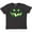 Vintage Black, variant on Viciously Grinning Pumpkin Face in Lime Green Glow Youth T-Shirt