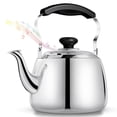 thumbnail image 1 of Hervidor de té Tohsssik de acero inoxidable, 2 litros, para estufa, silbido, 1 of 8