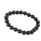 thumbnail image 1 of Pulsera de cuentas negras pulsera de ágata con un solo círculo cuentas de cristal decoración estirable clásico de moda apilable para mujeres hombres adolescentes unisex ANGGREK Otros, 1 of 8