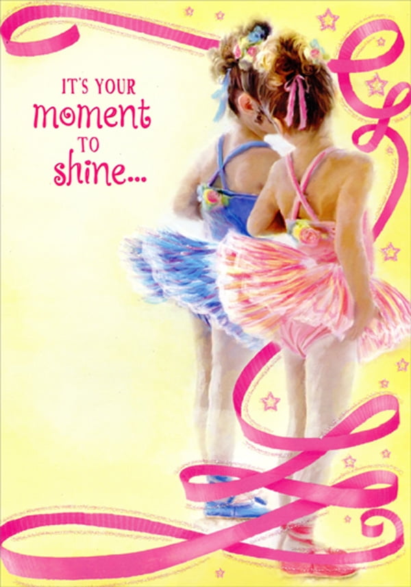 Congratulations Messages For Dance Recital Designer Greetings Moment To Shine Dance Recital Congratulations Card -  Walmart.com