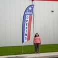 thumbnail image 2 of Vispronet Grand Opening Patriotic Feather Flag, 2.6ft x 11.2ft, Flag Only, 2 of 5