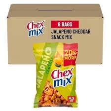 Chex Mix Jalapeno Cheddar Cheese Snack, 3.75 oz Each (8 Pack