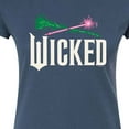 thumbnail image 3 of Wicked: Part 2 -  Wand And Broomstick Logo - Juniors Fitted Short Sleeve Graphic T-Shirt, 3 of 5
