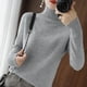 thumbnail image 2 of Ropa de invierno para mujer, estilo perezoso, otoño e invierno, cuello alto, suéter holgado de talla grande, suéter de sensación perezosa, suéter grueso para mujer, 2 of 6