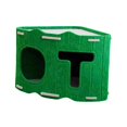 thumbnail image 3 of Almencla Lit pour Chat Maison Respirante Lit de Sommeil pour Animaux Portable Robuste Maison Fermée Verte, 3 of 8