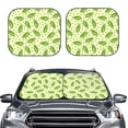 thumbnail image 2 of Zufioo Green Peas Print Folding Car Windshield Sun Visor, Anti-ultraviolet Sun Visor, Suitable for Trucks, Vans Car Accessories-Medium, 2 of 6