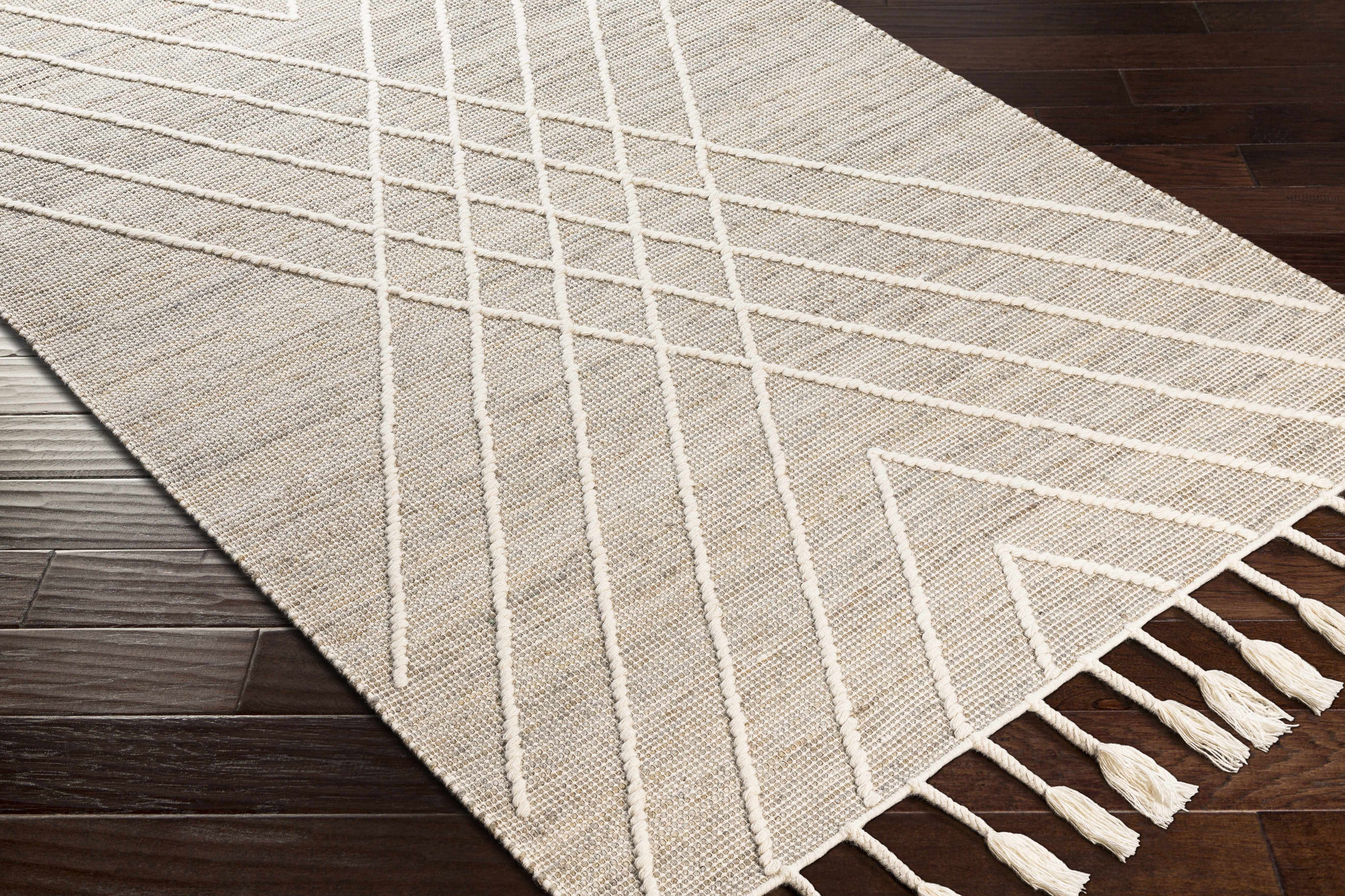 Hauteloom Marbletown Jute Living Room, Bedroom Area Rug - Bohemian, Transitional - Sage, DustySage, Lightbrown - 2' x 3'