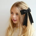 thumbnail image 4 of Velvet Hair Bows Barrettes 1 Pcs,Black Hair Ribbon Clips,Girls Bow Hairpin,Hair Clip for Women Toddlers Kids Baby,Party Hair Accessories,5.5*7.9 in, 4 of 7