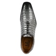 thumbnail image 3 of LIBERTYZENO Men Genuine Leather Formal Lace Up Oxford Dress Shoes, Gray, 3 of 5