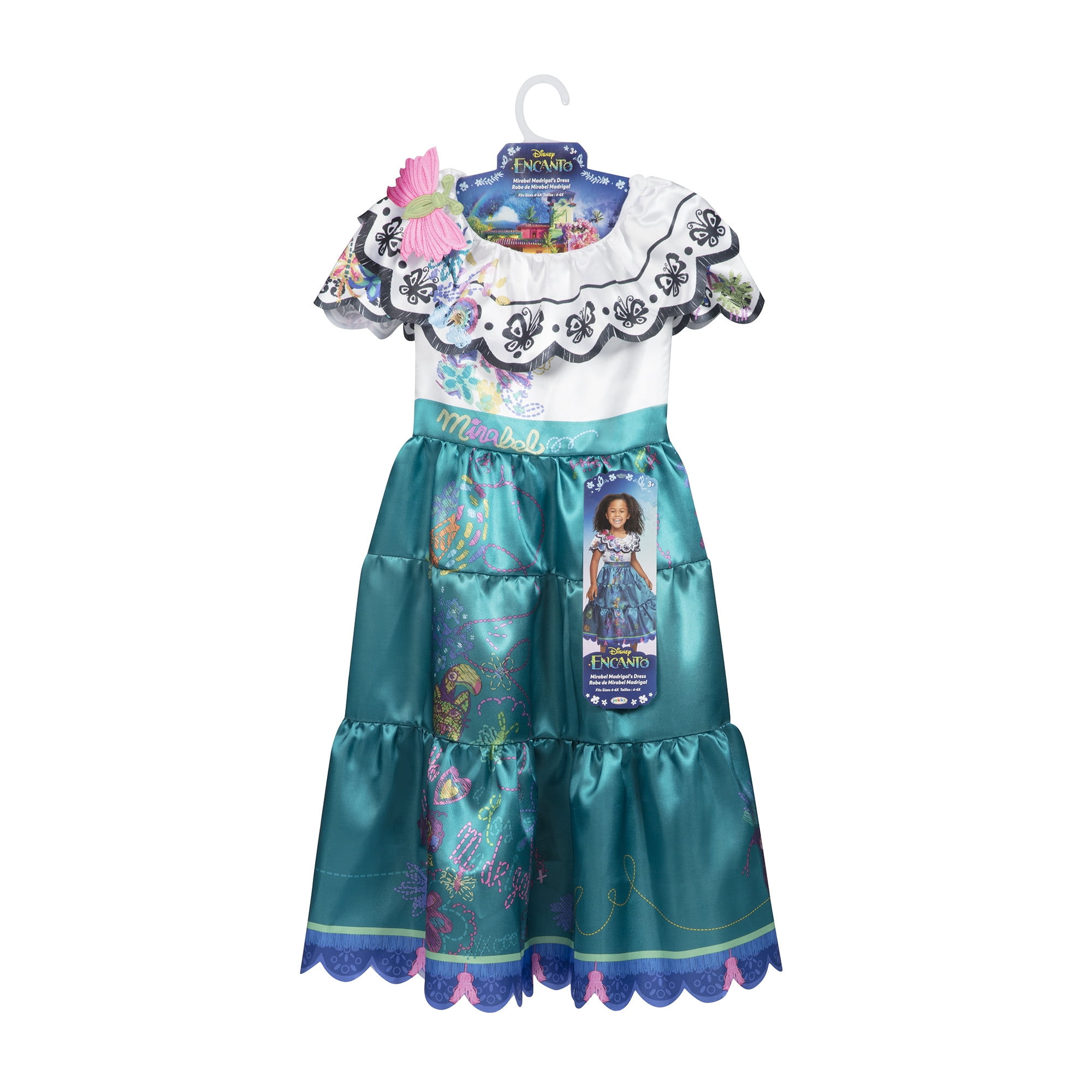 Encanto Disney Mirabel Girl's Fancy-Dress Costume, S (4-6X) - Walmart.com
