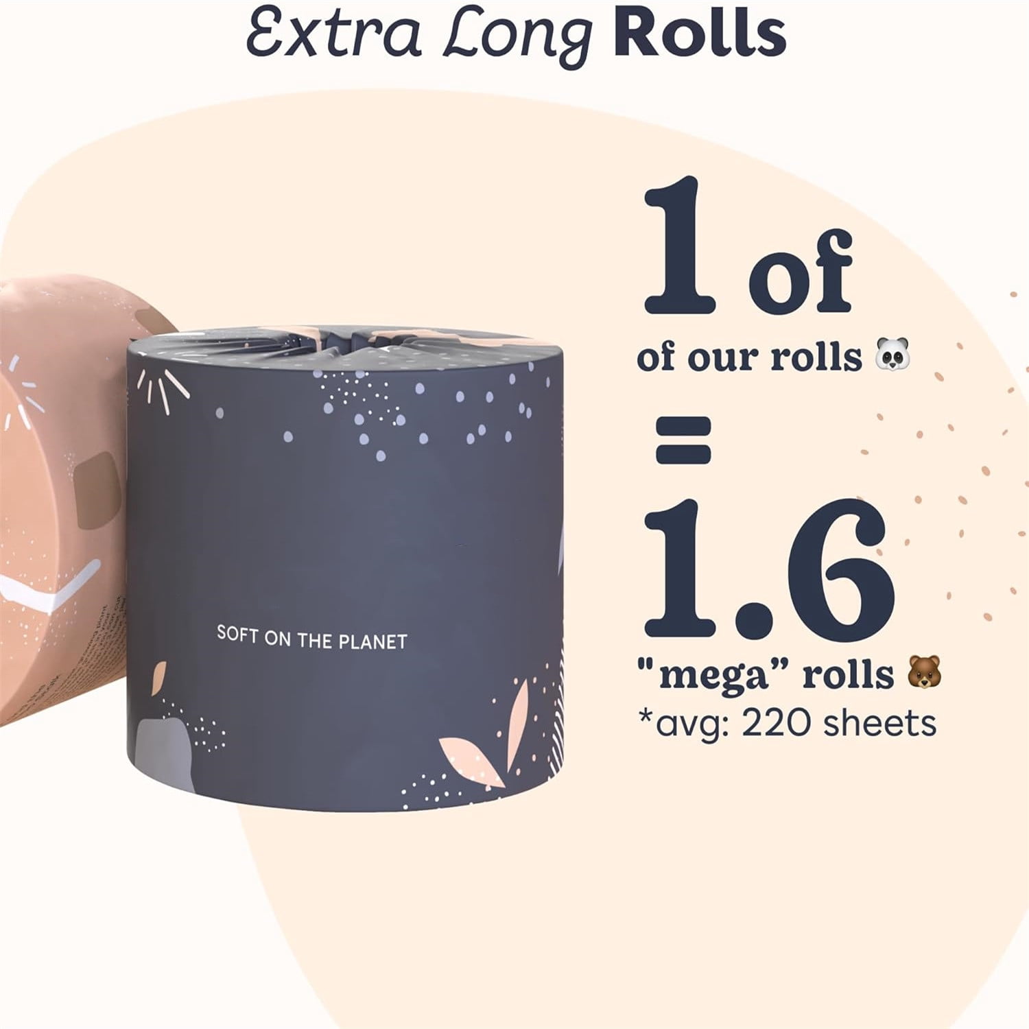 Bamboo Toilet Paper 3 Ply -   Toilet Tissue - 24 Long-Lasting Rolls & 360 Sheets Per Roll