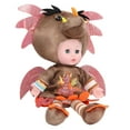 thumbnail image 2 of Riousery Premium Coffee Dinosaur Baby Doll Cute Soft Plush Toy for Girls and Kids, 15.7 inches / 40 cm, Sings and Makes Noise, Interactive Collectible Stuffed Animal with Batteries Included, 2 of 9