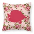 thumbnail image 2 of Carolines Treasures Tang Fish Shabby Chic Roses Square Decorative Outdoor Pillow, 2 of 2