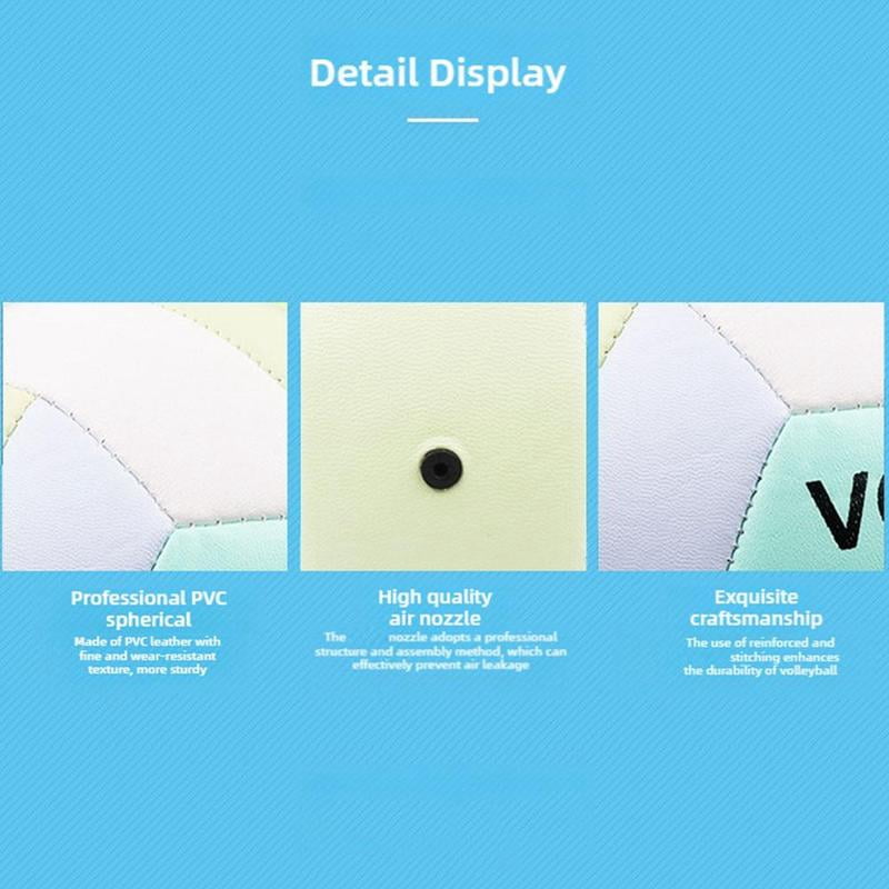 Official Size 5 Volleyball - Waterproof PVC Material, Indoor & Outdoor Use, Perfect for Beginners, Professionals Beach Volleybal