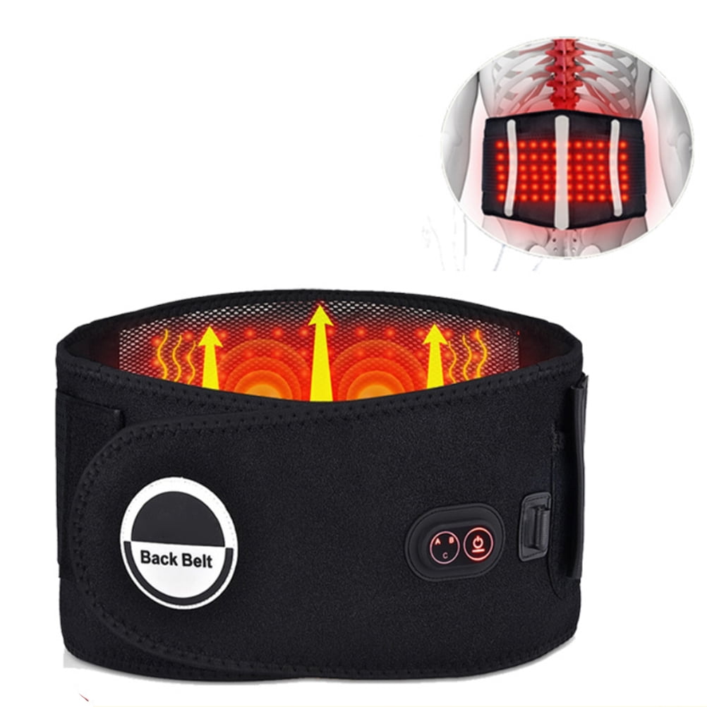 Heated Waist Massager Heating Back Brace Massager Waist Spine Lumbar ...