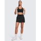 thumbnail image 3 of Falda CRZ YOGA Ligera Mini A-Line con Fruncido 37 cm Negra, 3 of 6