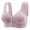 6-Purple, variant on SELONE Everyday Bras for Women No Underwire Front Closure Front Clip Zip Front Front Snap Front Hook Front Close Everyday Breathable Lightly Soild Wire Free One Piece Front Buckle Beige L