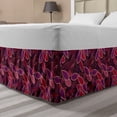 thumbnail image 1 of Lilac Bed Skirt, Abstract Leaves of Lilac Plant Graphic Pile of Foliage Retro Revival Design, Elastic Bedskirt Dust Ruffle Wrap Around for Bedding Decor, 4 Sizes, Multicolor, by Ambesonne, 1 of 2