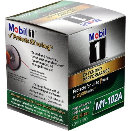 Mobil 1 Oil Filter Chart