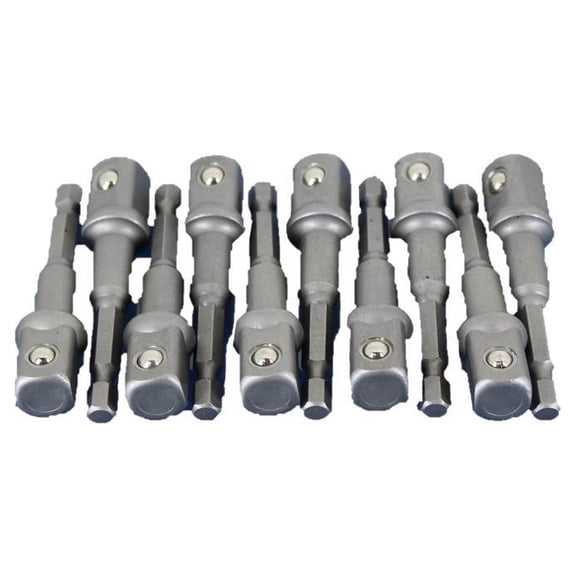 TEMO 10 pc 1/2 Inch (13 mm) Power Socket Extension Adapter Bit Set for Impact Driver