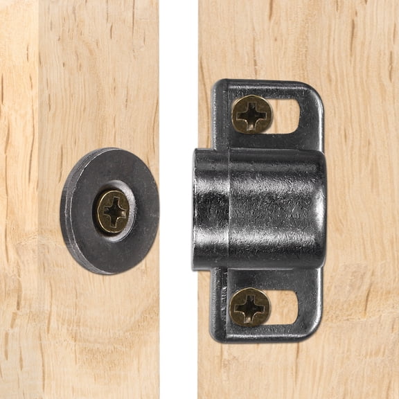 Magnetic Cabinet Door Catch [4pcs] - Magnets for Closure Use in Kitchen and Bathroom - [Gray - 1.4 IN]