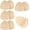 Waterproof Beige-thick Style, variant on Waterproof Swimsuit Bra Pad Inserts 4 Pairs, Push up Bra Pads Sewn Padded for Bikini Sports Bra A/B or C/D,D/E Cup