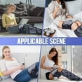 thumbnail image 4 of Unbranded Leg Massager for Circulation, Foot and Calf Massager Machine Thigh Massage Wraps Muscle Pain Relief, Grey, 4 of 7