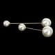 thumbnail image 5 of Charm Faux Pearl Doble Broche Pin Ramillete Pendiente Mujeres Hombres Accesorio Salvador Broche, 5 of 9