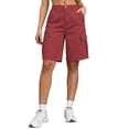 thumbnail image 1 of Fsgntruao Womens Casual Cargo Shorts Multi Pockets Button Fly Work Shorts Breathable Summer Outdoor Shorts, 1 of 7