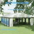 thumbnail image 4 of Outsunny 20' x 33' Heavy-duty Large Wedding Tent with Sidewalls, Gray, 4 of 10