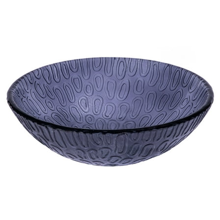 14" Charcoal Freeform Hoops Glass Vessel Sink