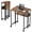 Retro color, variant on Gaderth Folding Desk With Wheels,Small Rolling Desk With Storage Shelf,Foldable Computer Table,Portable Sofa Table,Space Saving For Home Office