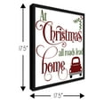 thumbnail image 2 of All Roads Lead Home 17.5" x 17.5" Framed Christmas Wall Decor Art Print Sign Poster in a Black, 2 of 7