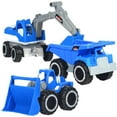 thumbnail image 5 of Engineering Construction Vehicle Set,3Pcs construction Play Car Toy,Outdoor Sandbox Car Toys for Kids Ages 2 & up,Dump Truck, Loader, Excavator,Best Birthday Gifts for Kid, 5 of 12