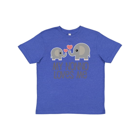 Inktastic My Nonno Loves Me Grandson Youth T-Shirt
