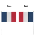 thumbnail image 2 of Livetty 12PCS - France Country Flag 5.5x8.2 inch Plastic Stick Polyester Fabric Stitched Edges Hand Held Mini Small Flags-single-sided printing ﻿, 2 of 6