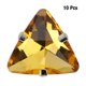 thumbnail image 1 of Accesorios de ropa de bricolaje con diamantes de imitación de garra para coser vidrio triangular de 18 mm (amarillo), 1 of 8
