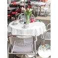 thumbnail image 4 of Outdoor Tablecloth with Umbrella Hole and Zipper, Christmas Eucalyptus Round Table Cloth 54 Inch Waterproof Tablecloth, Xmas Botanical Weeping Berry Pine Cones Picnic Table Cover for Patio Camping, 4 of 7