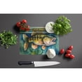 thumbnail image 2 of Smallmouth Bass Glass Cutting Board Large 12 in x 15 in, 2 of 5