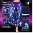 thumbnail image 4 of QATAINLAV Halloween Legging Pants for Women Funny Graphic Printed Leggings Elastic Waist Workout Yoga Jogger Tight Trouser Purple M, 4 of 11